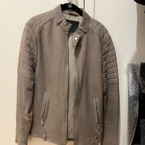 Allsaints Suede Biker Jacket